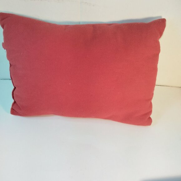 Joy Throw Pillow Cushion Mistletoe Holiday Christmas 14 x 10 Red  Green - Picture 3 of 5